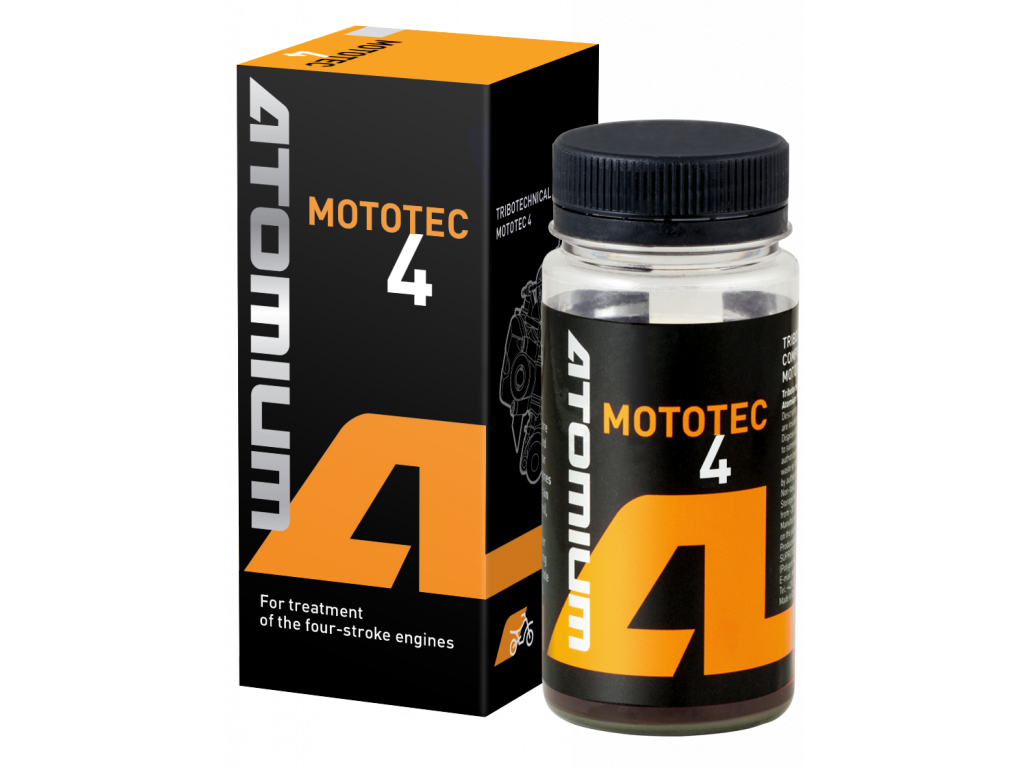 ATOMIUM MOTOTEC 4 Additive to the fourstroke engine of motorcycles, boats, ATVs, scooters