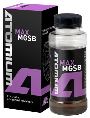 Manual truck transmission fluid additive | Atomium MAX MGSB | to fix gearbox noise in heavy duty trucks